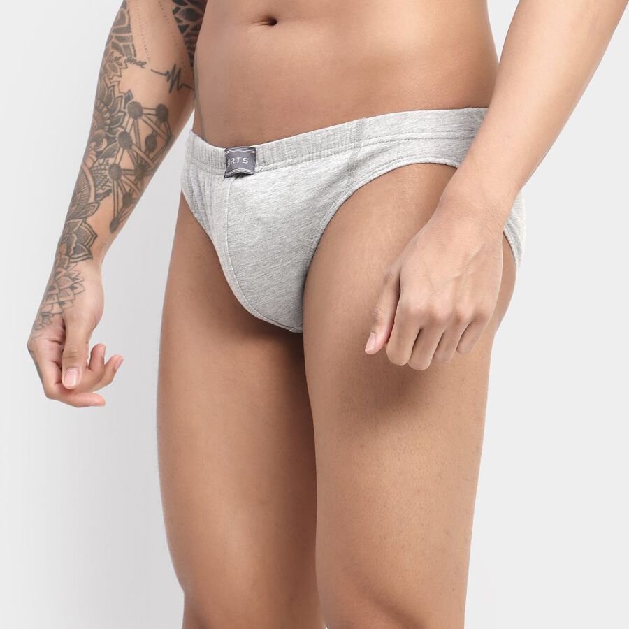 Men's Brief, Melange Light Grey, large image number null